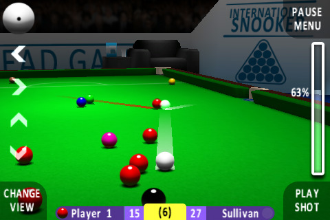 Играть международные. International Snooker PSP. Позиционная игра фото.