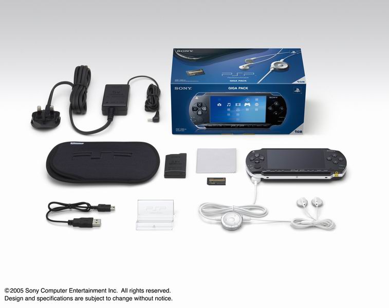 Комплектация Sony PSP